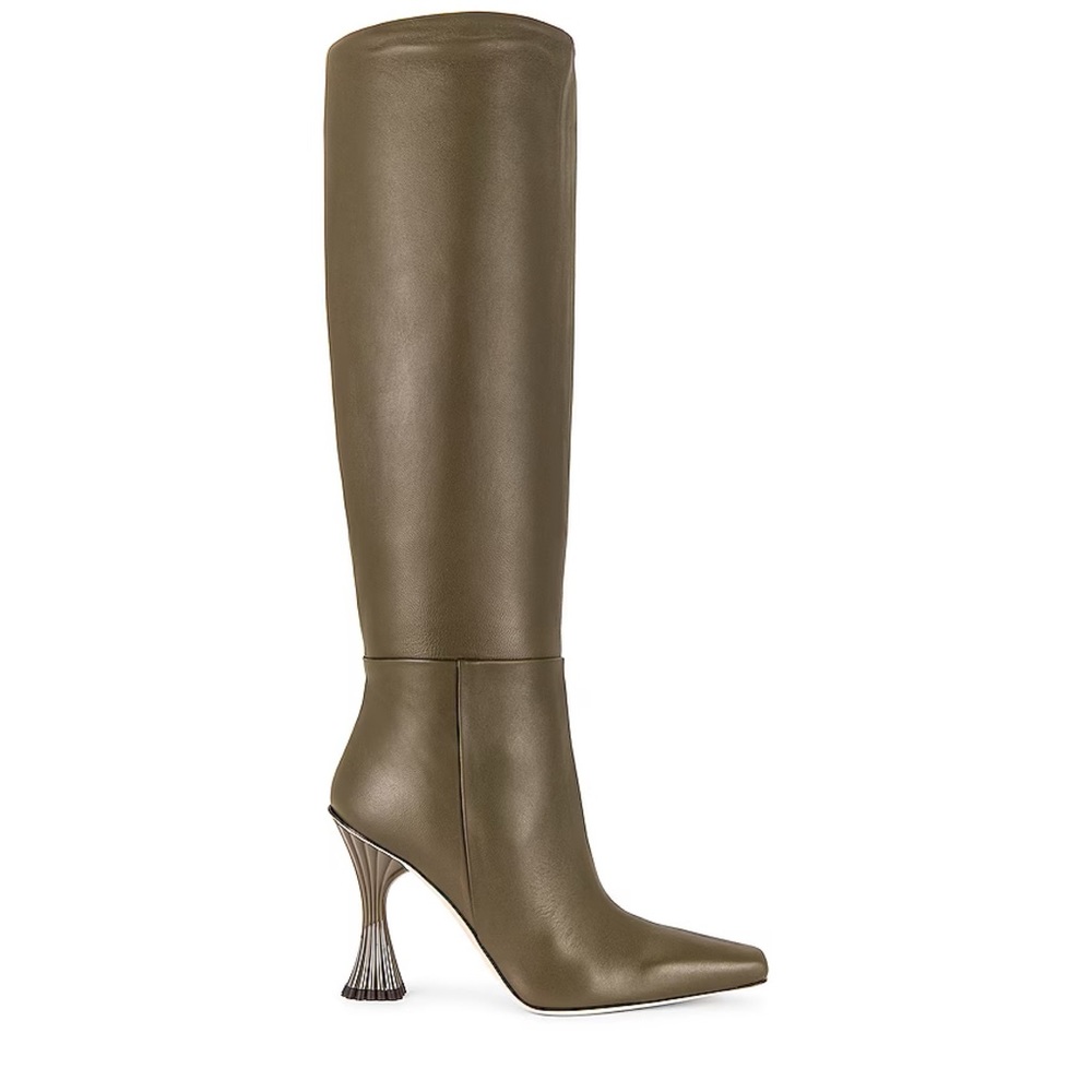 A'mmonde Atelier Giorgia Boot Leather Olive Size 39